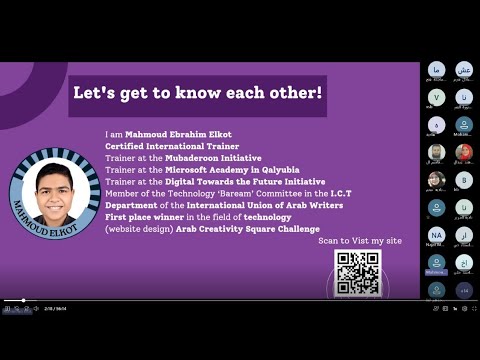 الورشة 34 وشرح تطبيق quizzes  للمدرب المبدع محمود القط